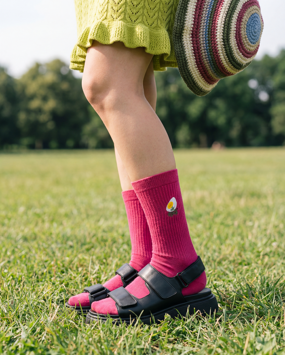 Kojinės „Beet It Pink“