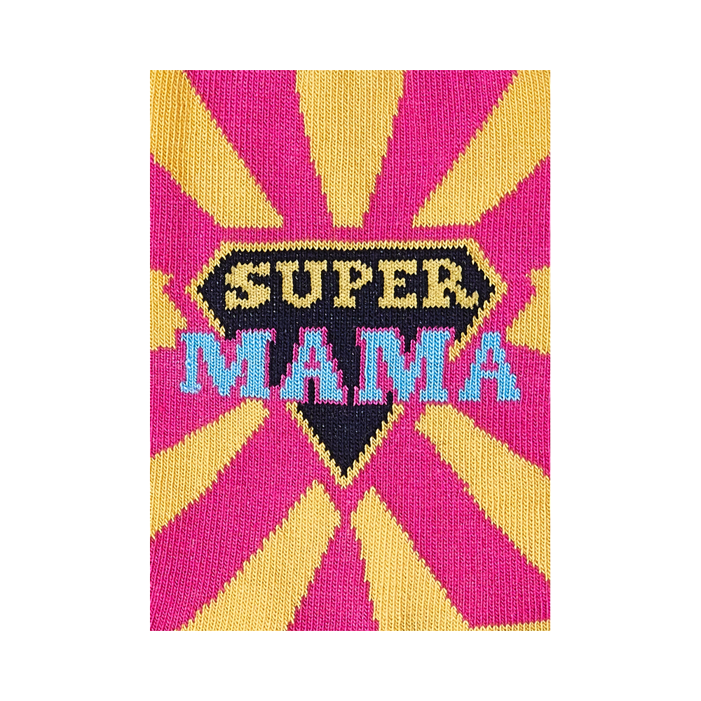 Moterų kojinės „Super Mama“ 2