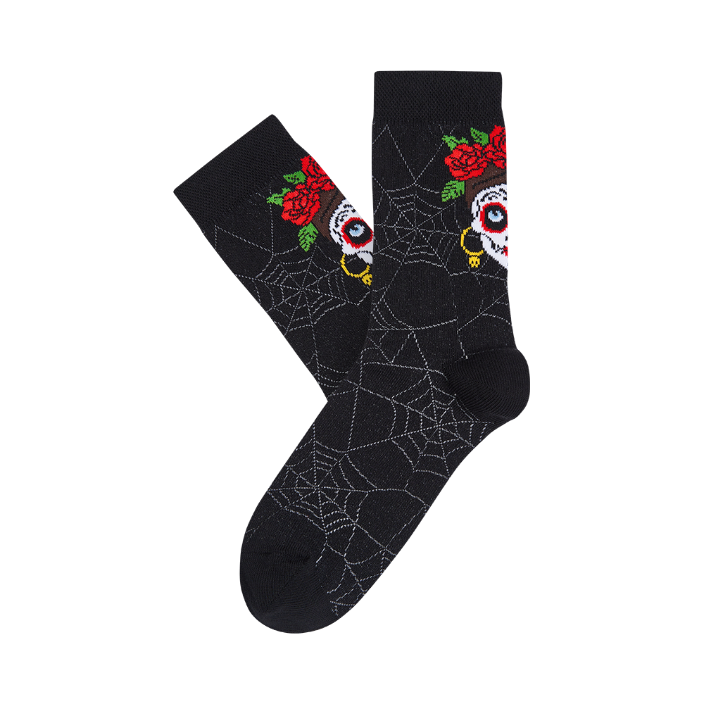 Moterų kojinės „Dia de los Muertos“ 2