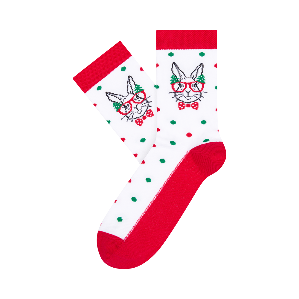 Moterų kojinės „Kalėdų triušis&quot; 2