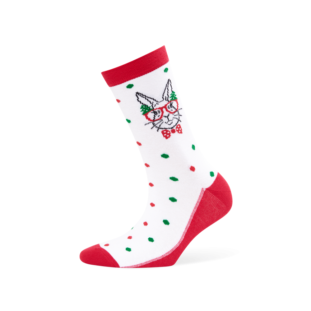 Moterų kojinės „Kalėdų triušis&quot; 1
