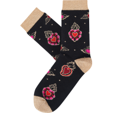 Moterų kojinės „Degančios širdys“