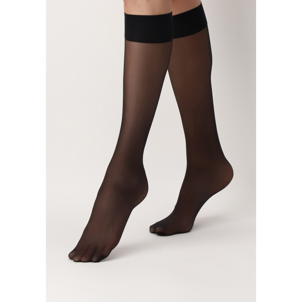 OROBLU Dolce Vita 20 Black knee-high socks 2