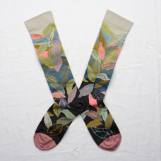 Moterų kojinės BONNE MAISON Knee-high Leaf Multico