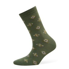 Thin wool socks "Rhombus motifs"
