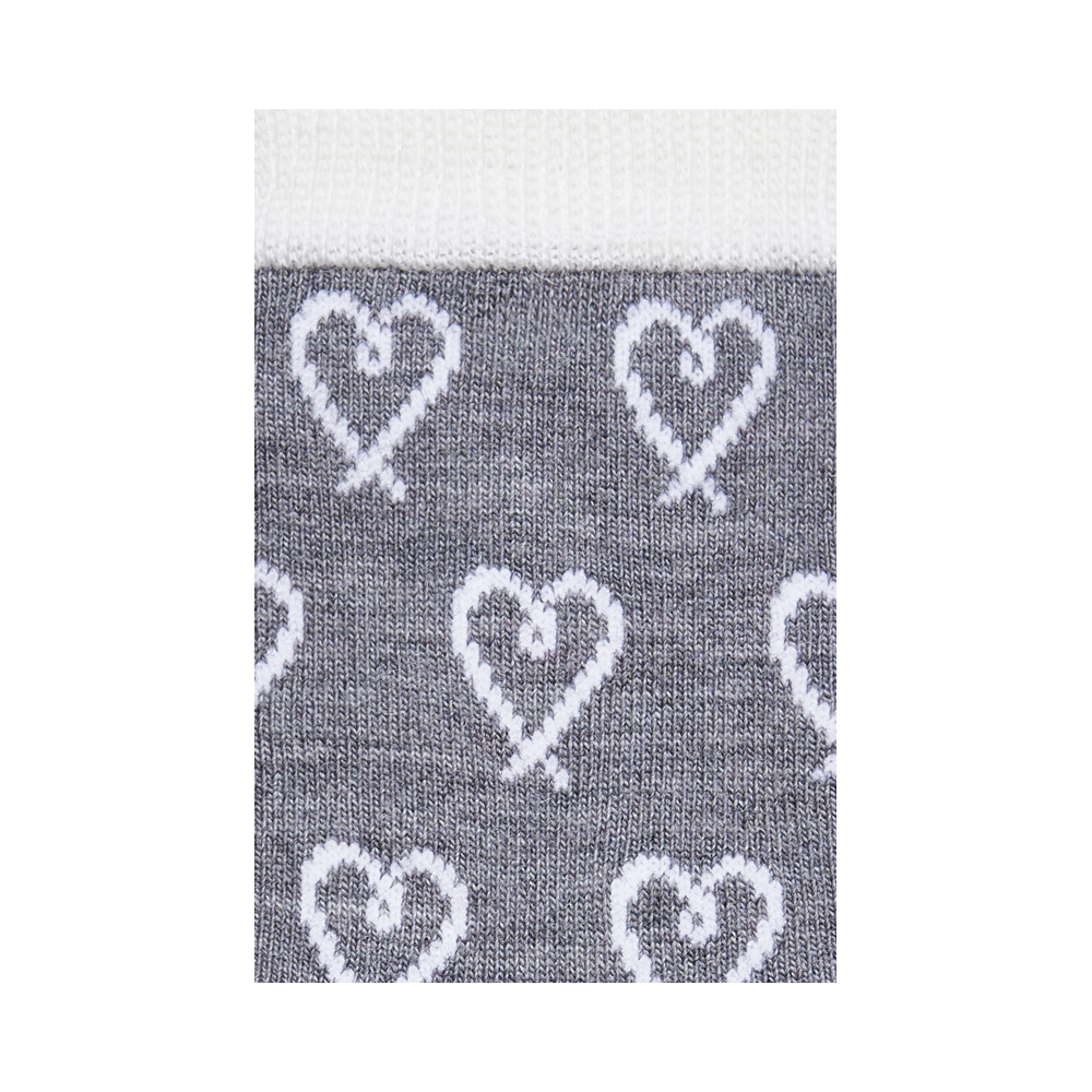 Thin wool socks &quot;Stylised hearts&quot; 3
