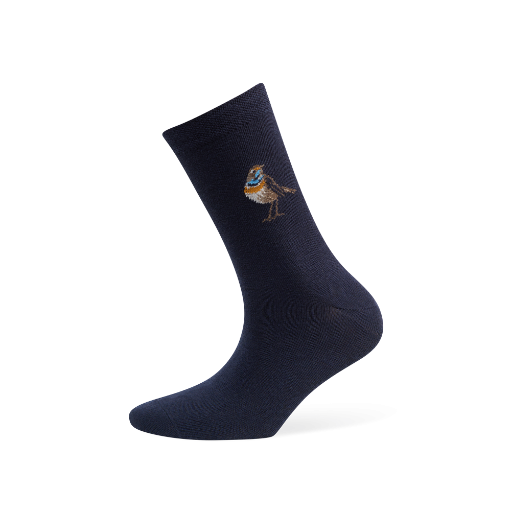 Thin wool socks "Bluethroat" 1