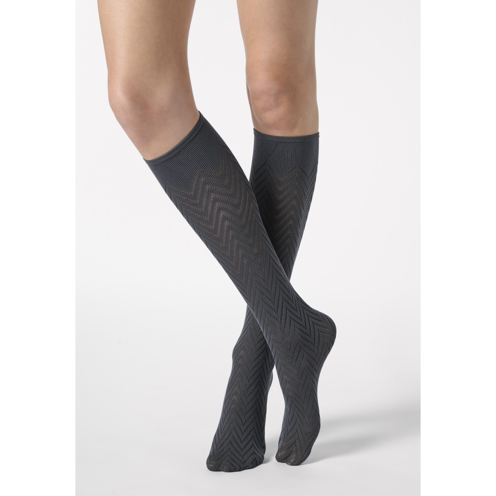 OROBLU Opaque Knee-High Socks Tweed 40 1