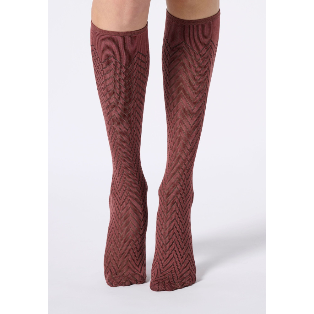 OROBLU Opaque Knee-High Socks Tweed 40 1