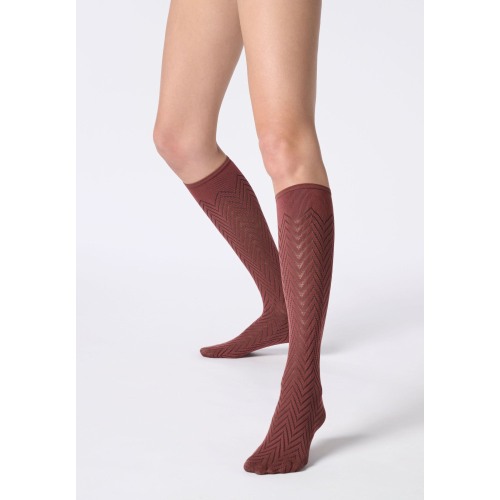 OROBLU Opaque Knee-High Socks Tweed 40 3