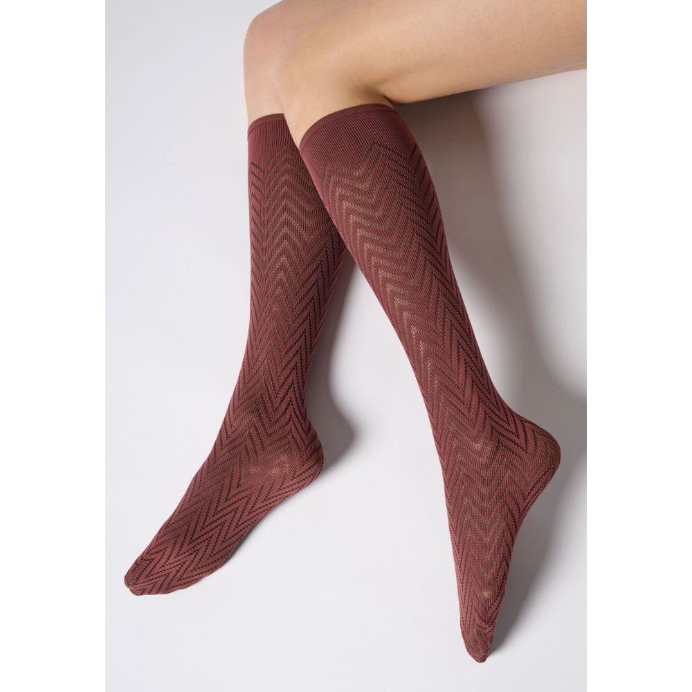 OROBLU Opaque Knee-High Socks Tweed 40 2