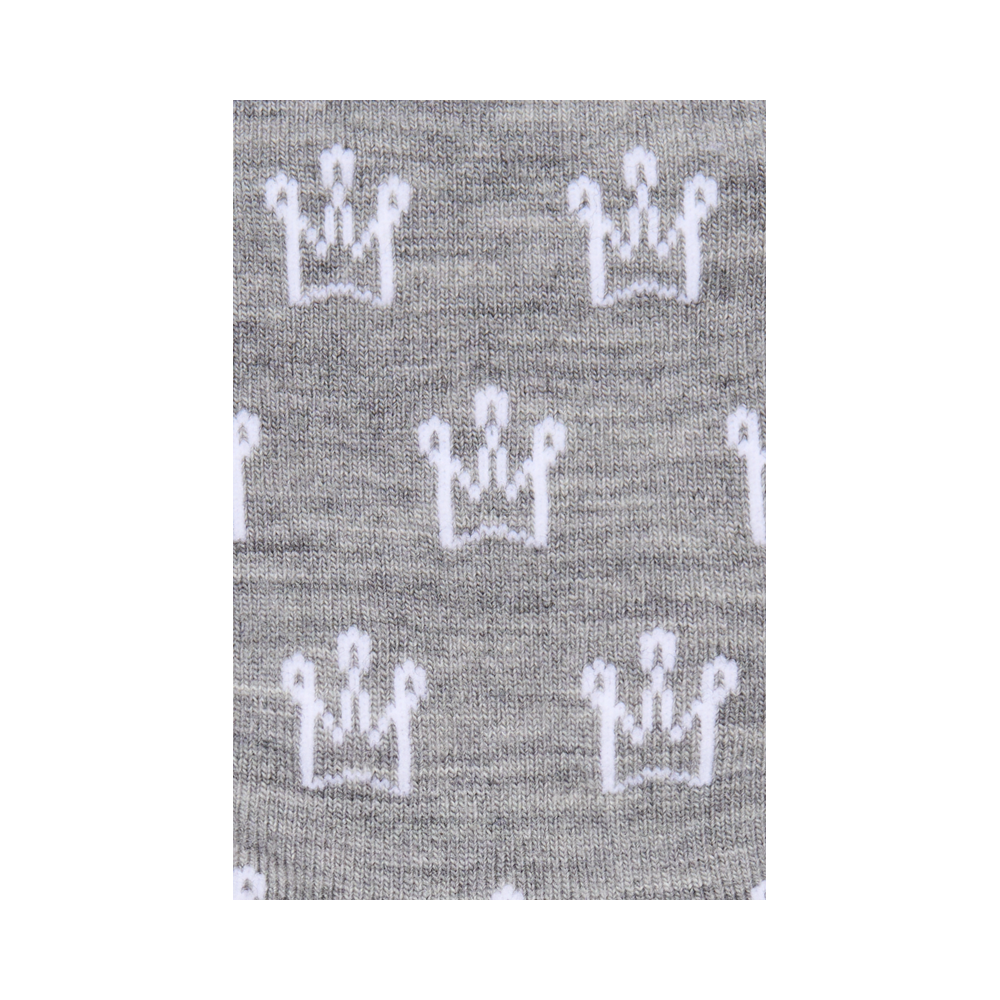 Thin wool socks "Stylised crowns" 3
