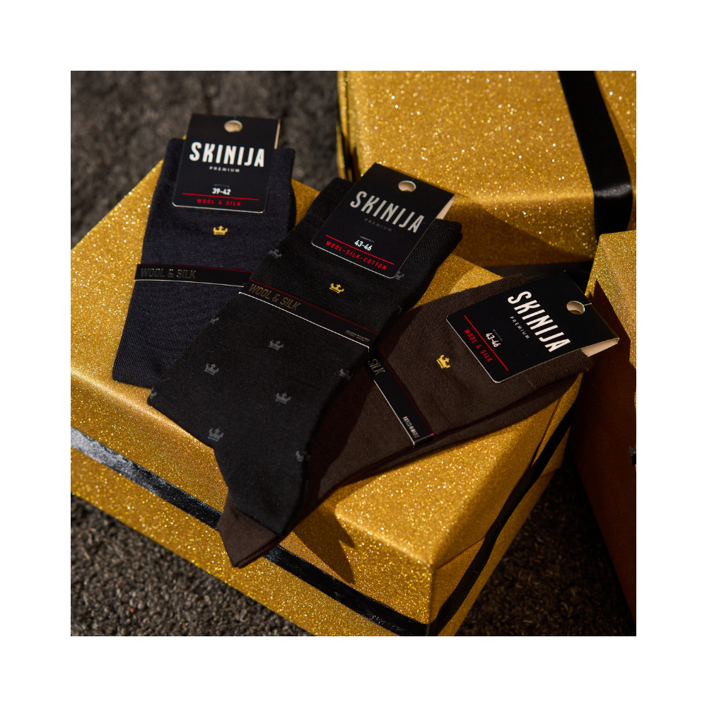 Vyrų kojinės „Wool Silk blend“ 4