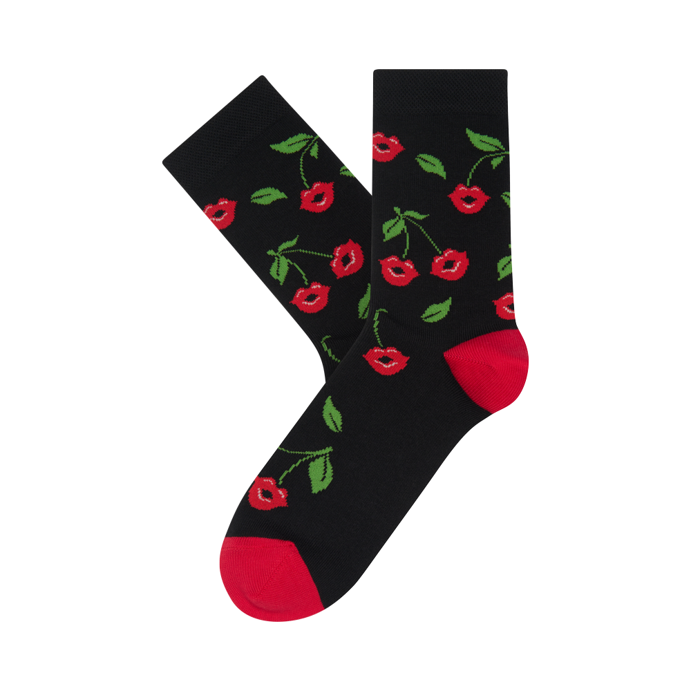 Moterų kojinės „Vyšnių lūpos“ 2