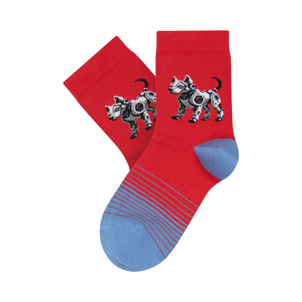 Vaikų kojinės „Šuo robotas“ 5