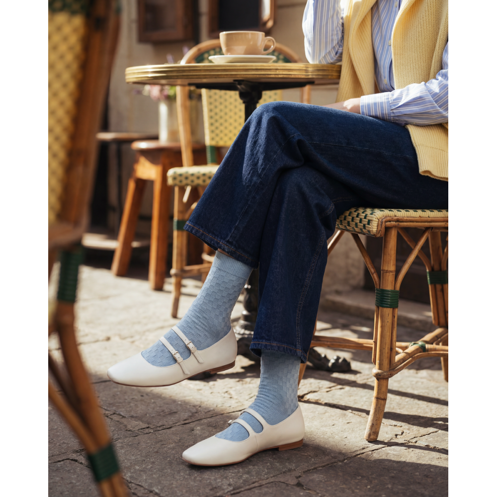 Moterų kojinės „Reljefiniai langeliai“ 3