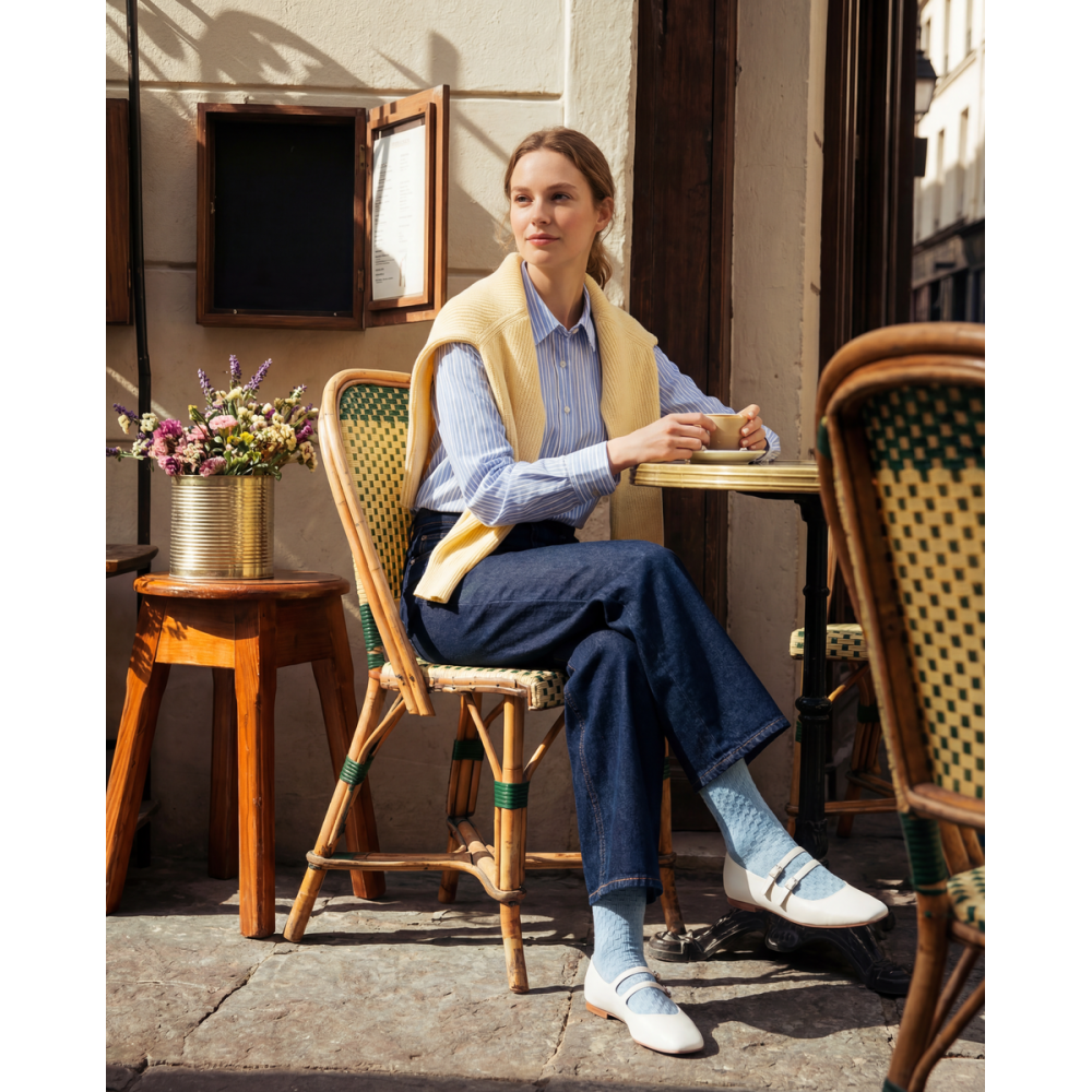 Moterų kojinės „Reljefiniai langeliai“ 2