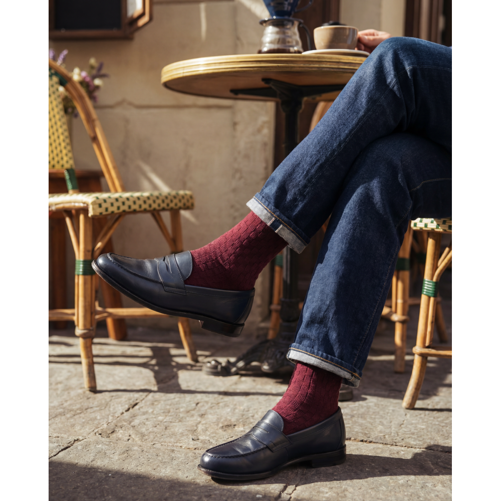 Vyrų kojinės „reljefiniai langeliai“ 3