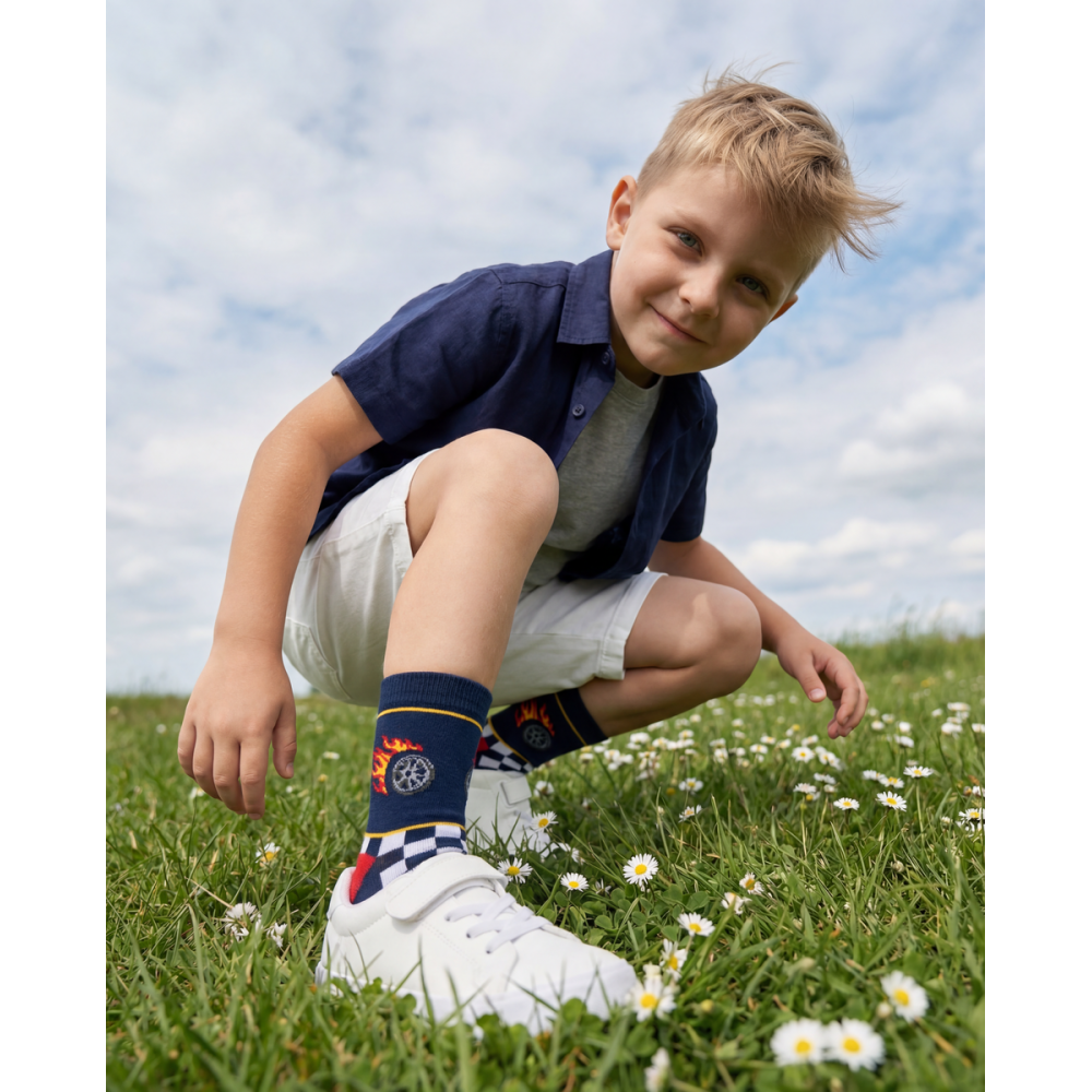 Vaikų kojinės „Deganti formulė“ 3