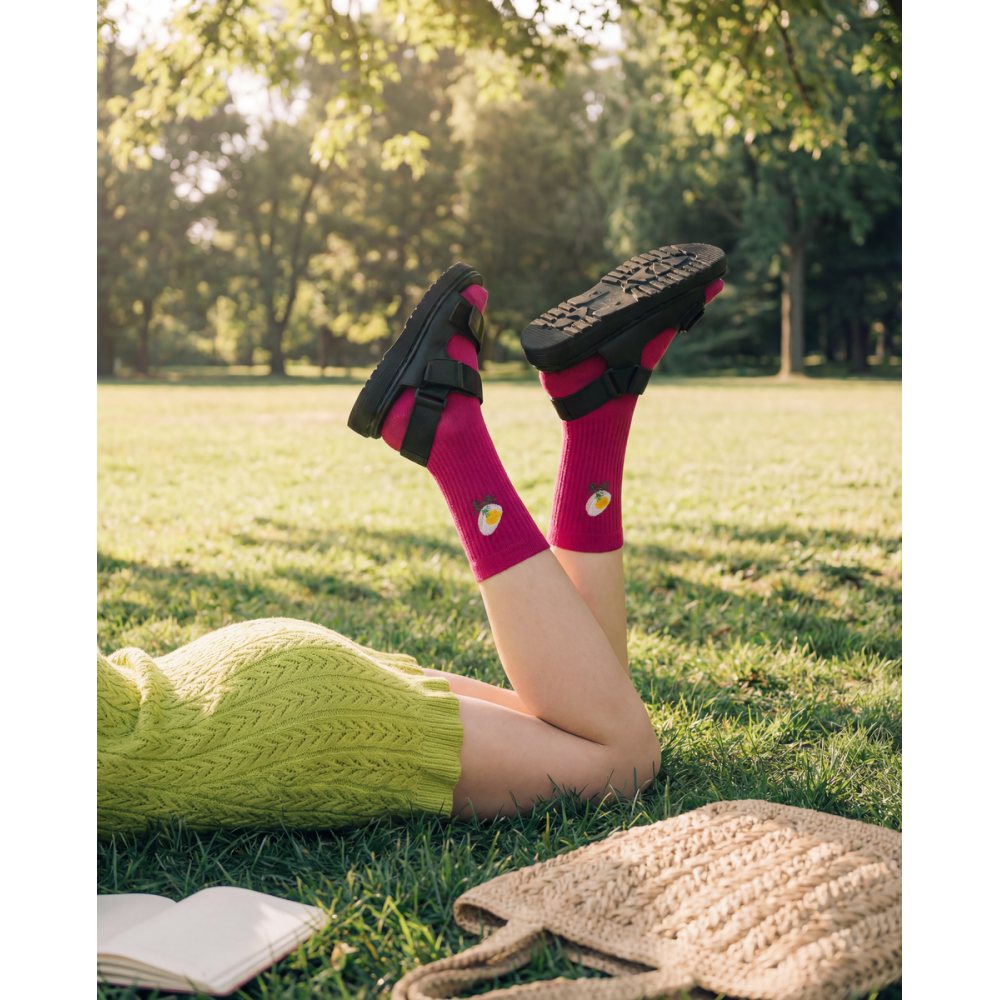 Kojinės „Beet It Pink“ 2
