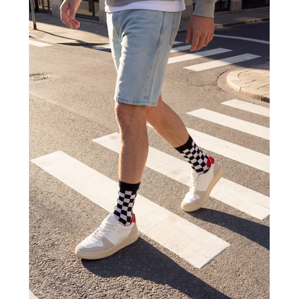 Vyrų kojinės „Juoda balta“ 2