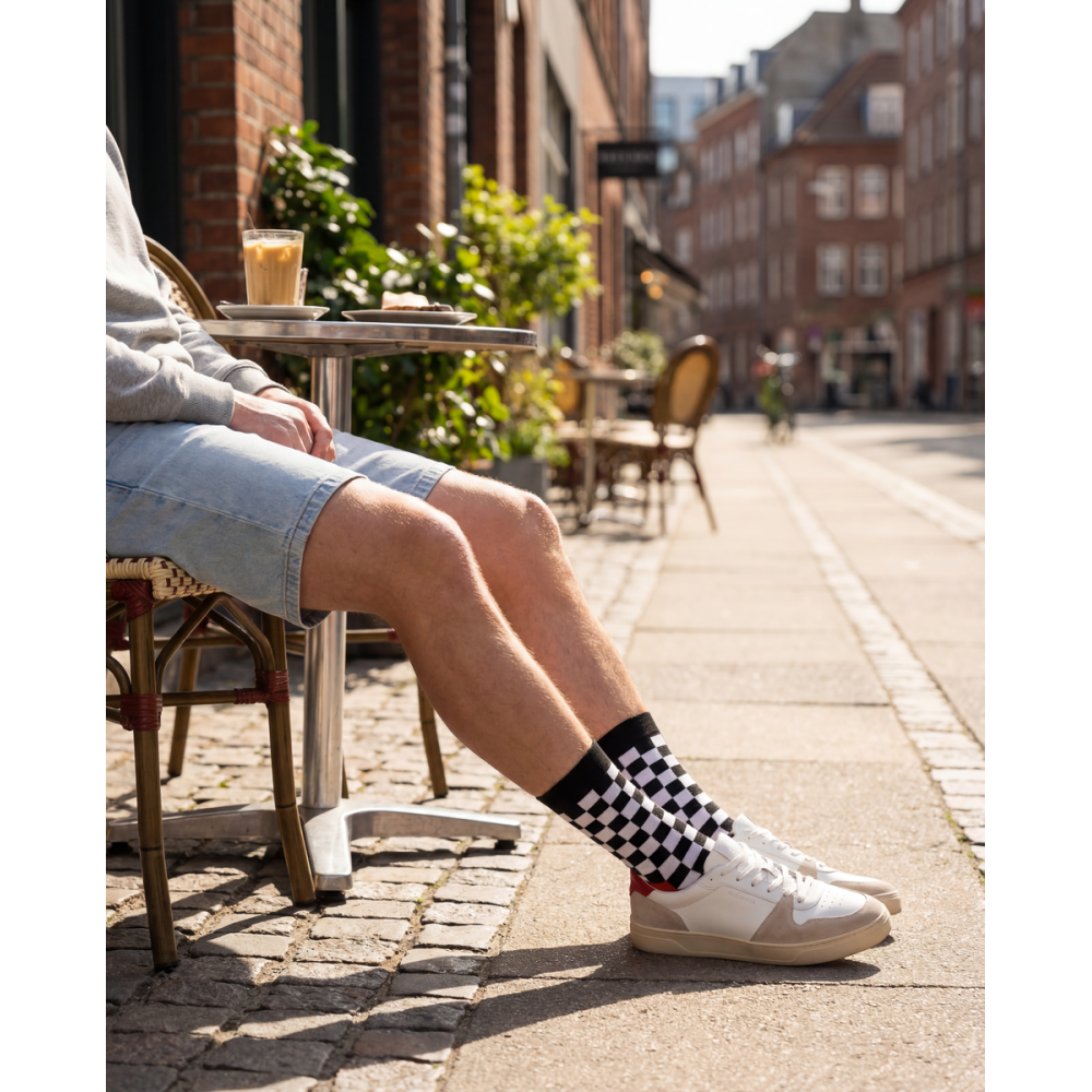 Vyrų kojinės „Juoda balta“ 4