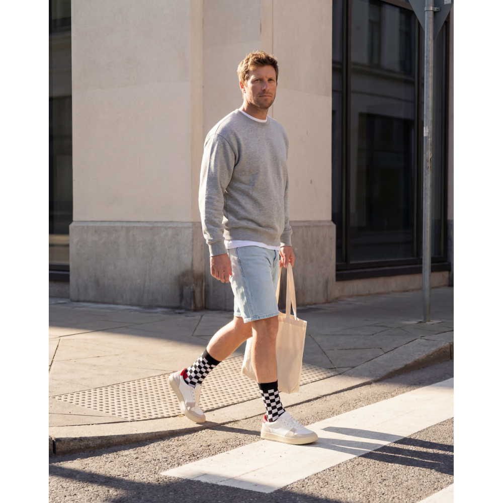 Vyrų kojinės „Juoda balta“ 5