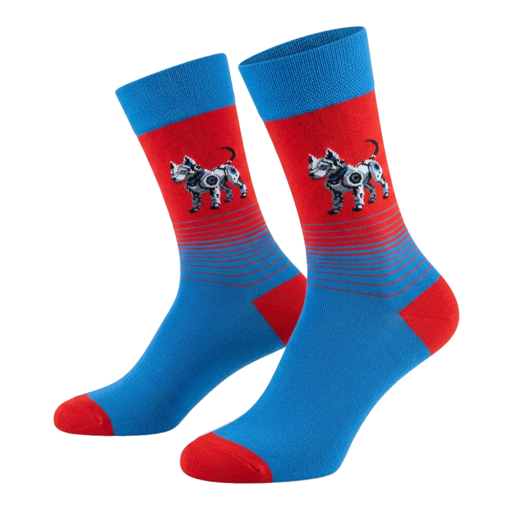 Vyrų kojinės „Šuo robotas“ 1