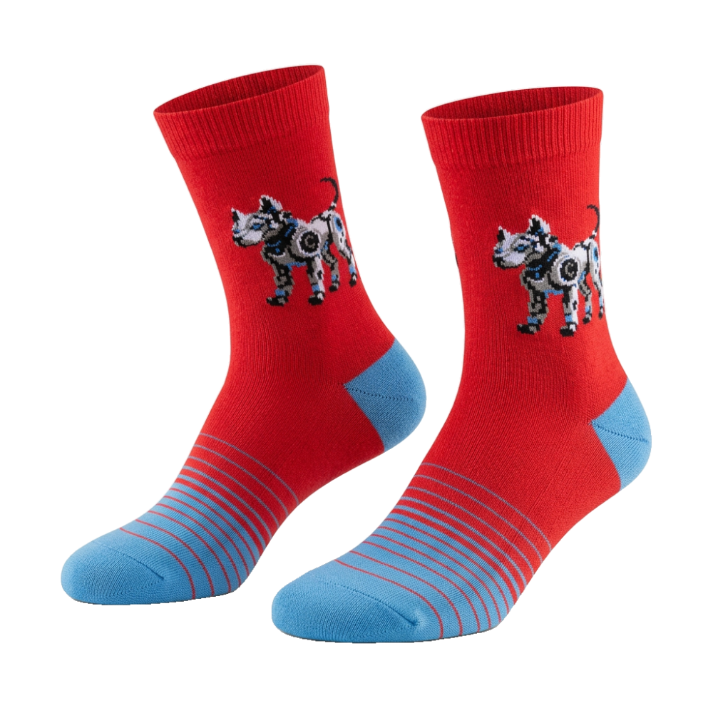 Vaikų kojinės „Šuo robotas“ 1