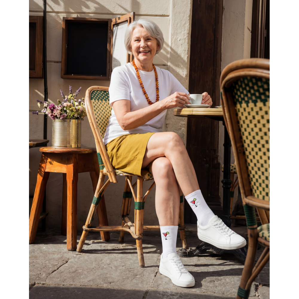 Moterų kojinės „Kokteilis su kaspinėliu“ 1