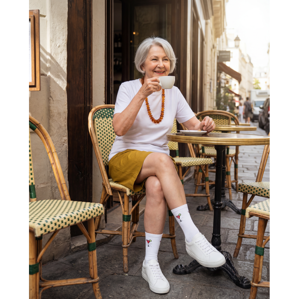 Moterų kojinės „Kokteilis su kaspinėliu“ 3