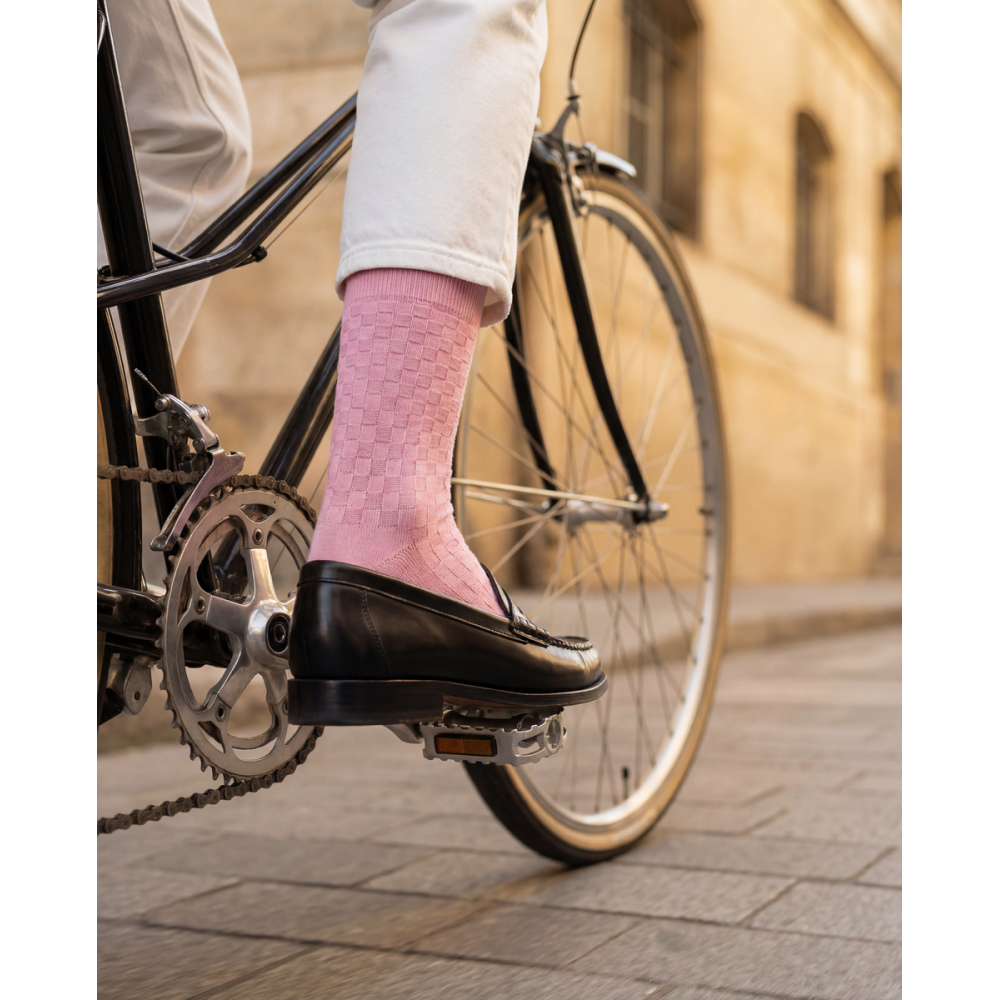 Moterų kojinės „Reljefiniai langeliai“ 1