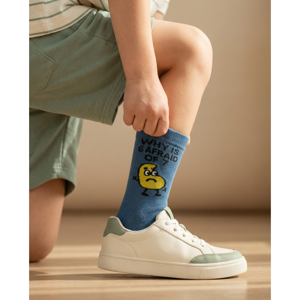 Vaikų kojinės „67“ mėlynos 3