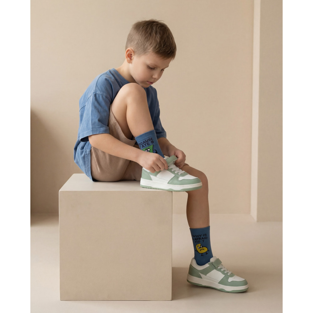 Vaikų kojinės „67“ mėlynos 4