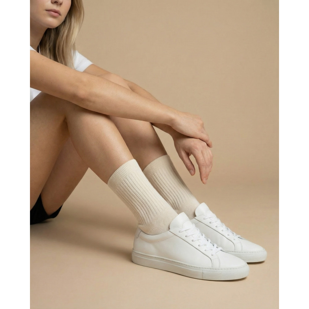 "Smooth Rib" white 3