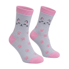 Medvilninės mergaitiškos kojinės ,,Pėdutės"