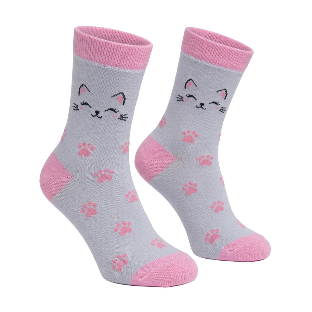 Medvilninės mergaitiškos kojinės ,,Pėdutės" 1