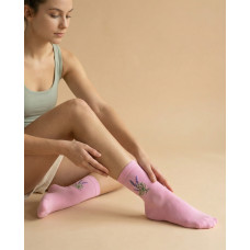 Moteriškos medvilninės kojinės ,,Levandos''