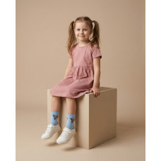 Medvilninės mergaitiškos kojinės ,,Drugelis"