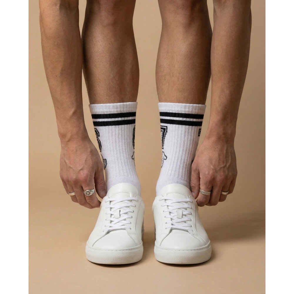 6 7 baltos vyriškos kojinės 1