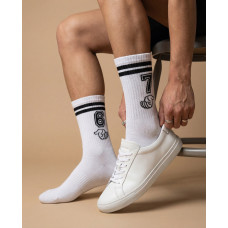 6 7 baltos vyriškos kojinės