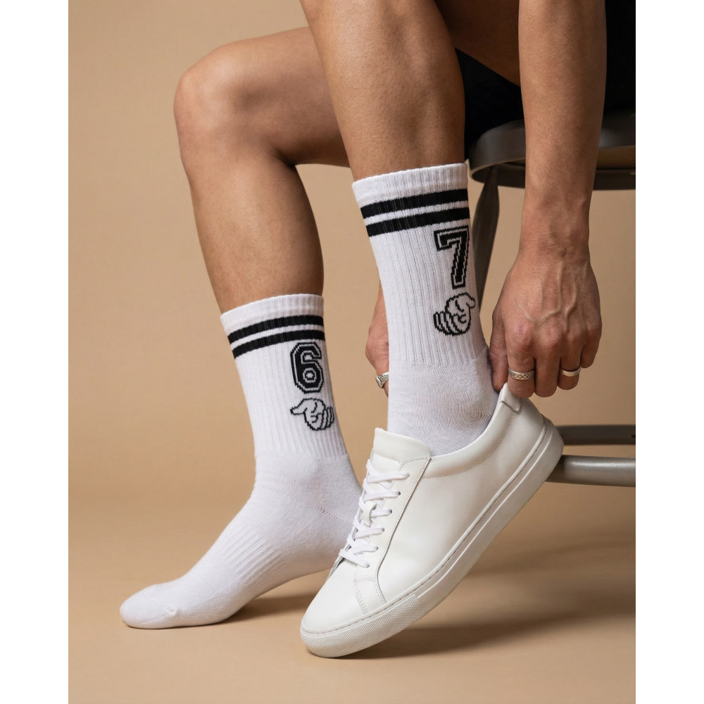 6 7 baltos vyriškos kojinės 2
