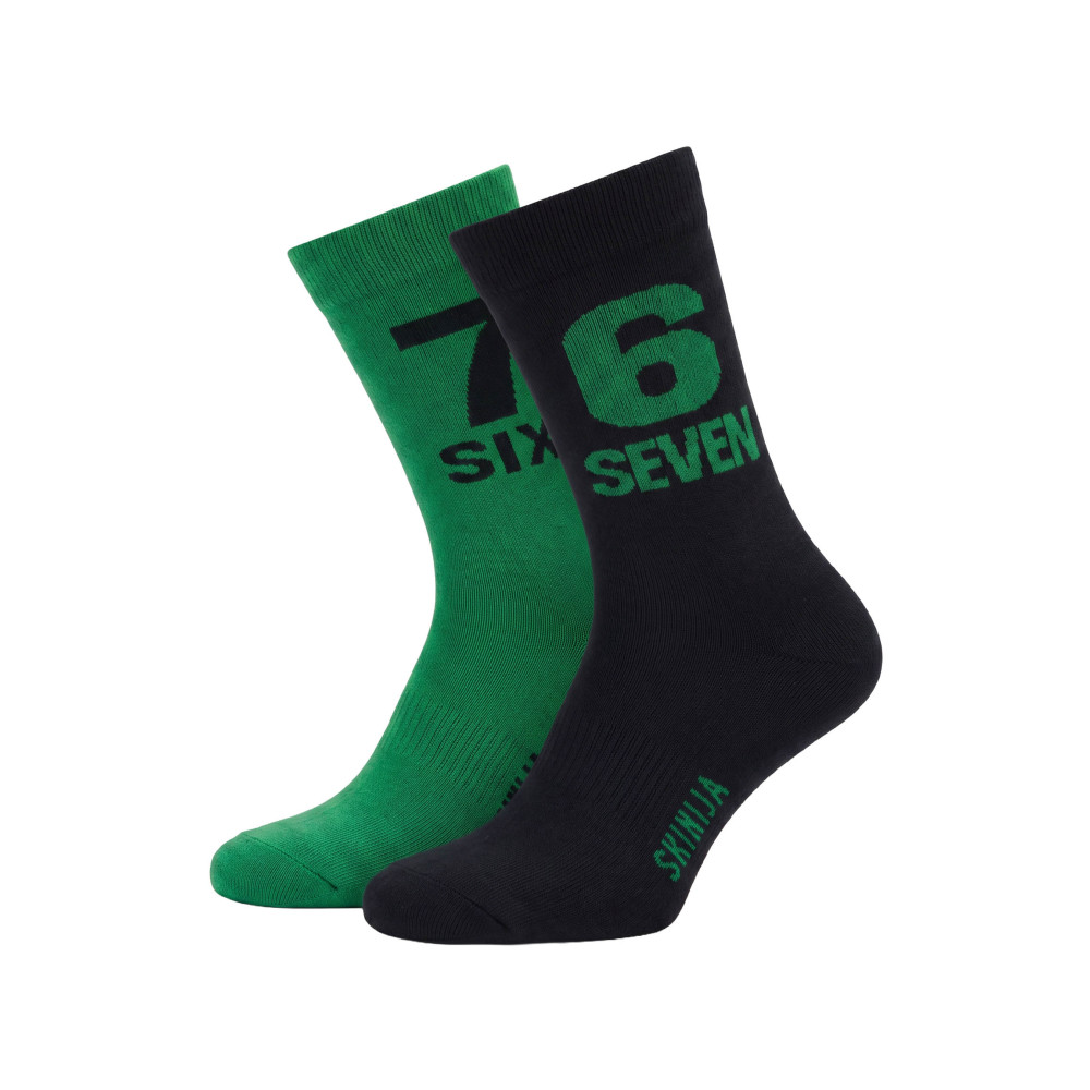 6/7 Black-Green Men’s Socks 3