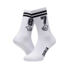 6/7 White Kids' Socks