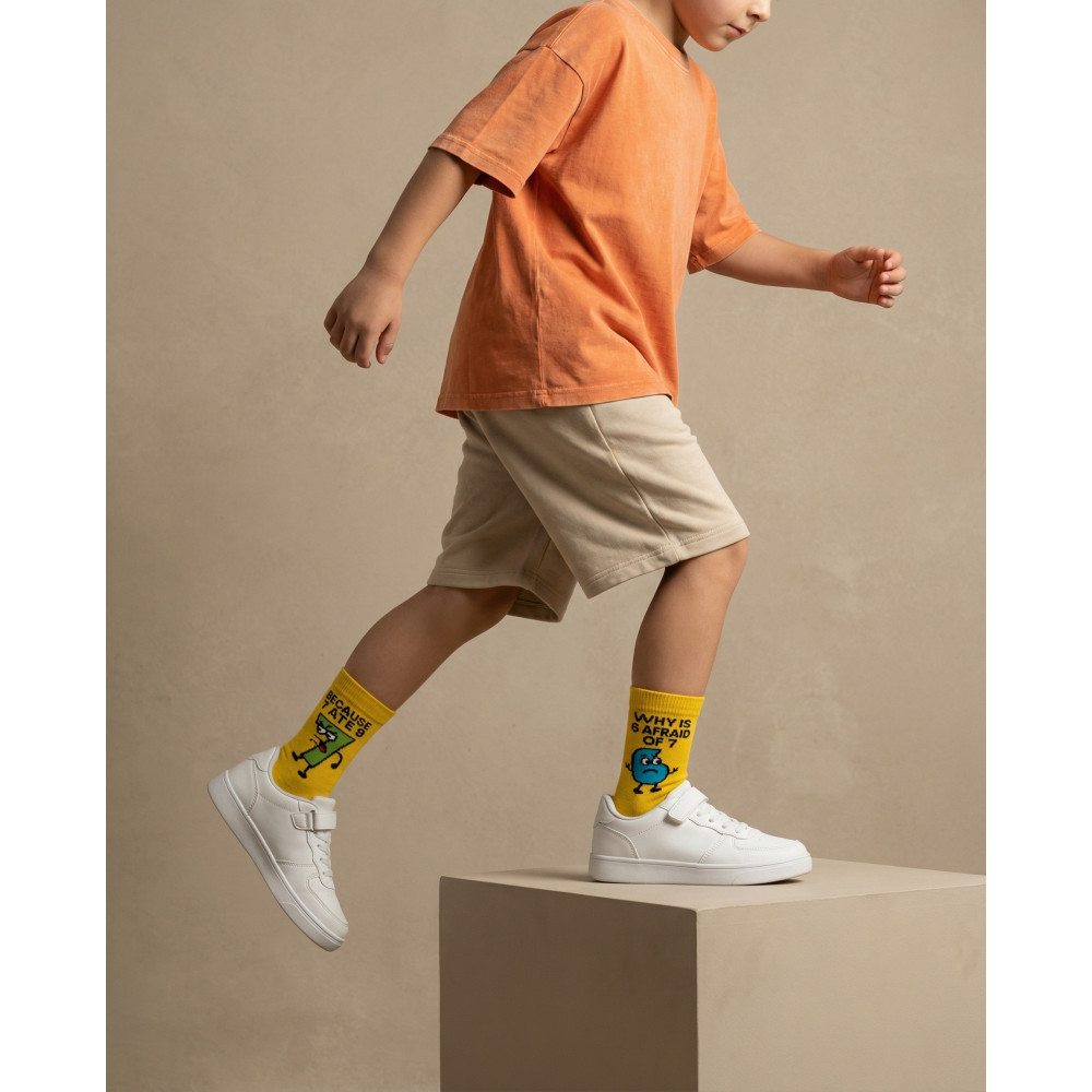 6/7 Yellow Kids' Socks 3