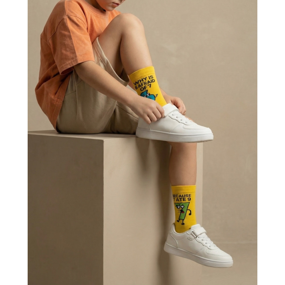 6/7 Yellow Kids' Socks 4