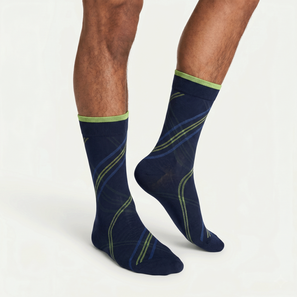 Men’s Socks “Urban Lines” (navy) 2