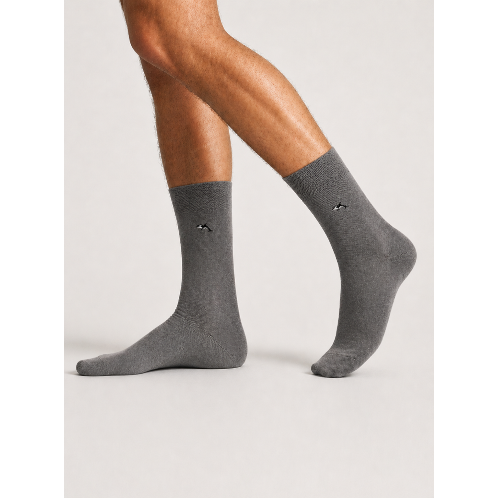 Vyriškos pilkos medvilninės kojinės ,,Orka'' 2
