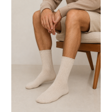 Linnen blend socks for men
