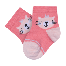 Baby cotton socks "Cat with a Crown"
